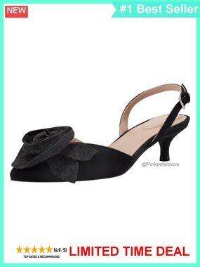 Kitten Heel Pointy Toe Slingback Dress Sandals Textile